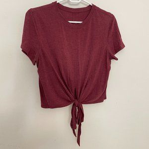 Lululemon Time To Restore Tie Shirt, size 4